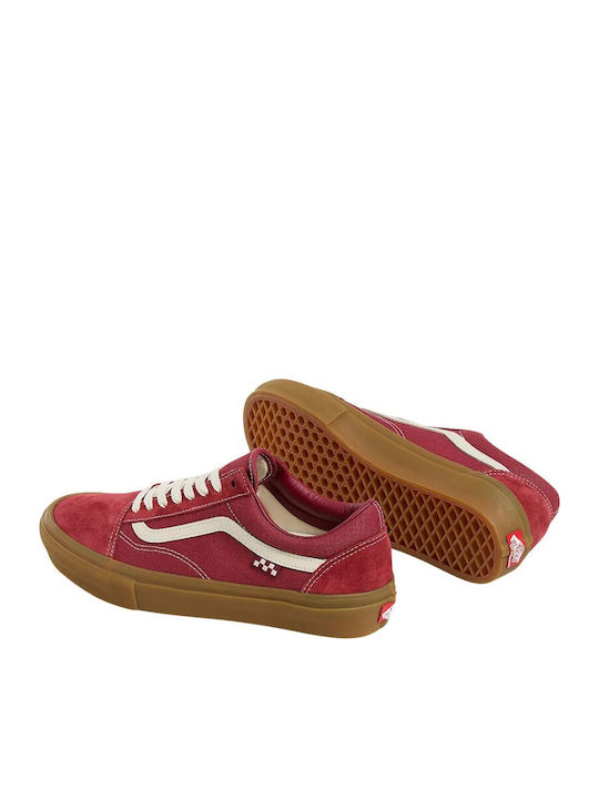 Skate Old Skool Дамски Плоски Маратонки Red / Gum
