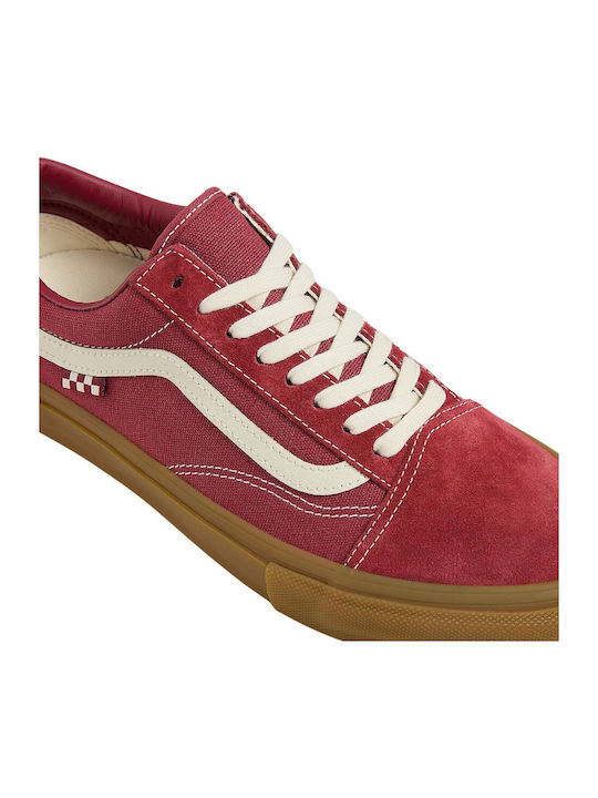 Skate Old Skool Дамски Плоски Маратонки Red / Gum
