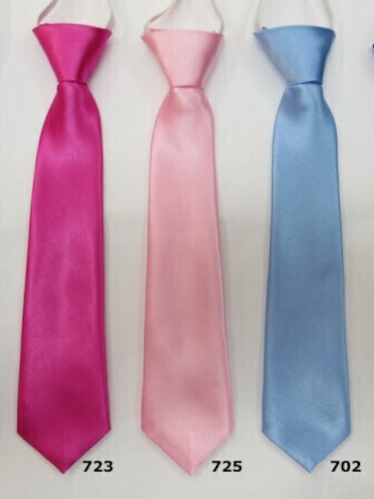 Victoria Kids' Solid Satin Tie with Elastic 28cm Red