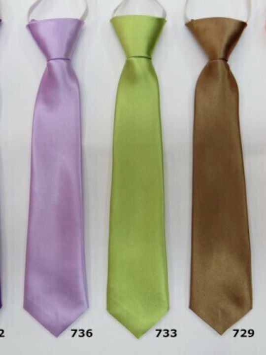 Victoria Kids' Solid Satin Tie with Elastic 28cm Red