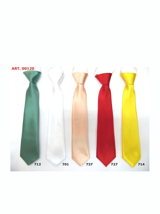 Victoria Kids' Solid Satin Tie with Elastic 28cm Red