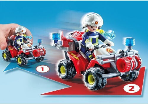 Playmobil Екшън герои Пожарникар с ATV за 4-10 години