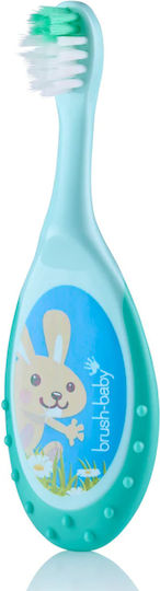 Brush Baby Σετ Βρεφικές Οδοντόβουρτσες για 0m+ 2τμχ Ροζ/Τιρκουάζ