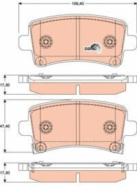Trw Moto Disc Brake Pad Set
