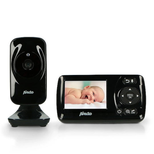 Alecto Wireless Baby Monitor with Camera & Screen 2.4" & Two-way Communication DVM71BK 245-0020