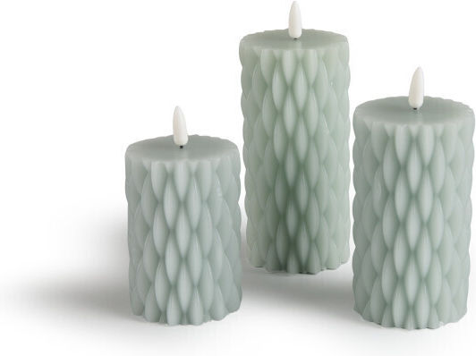 Lifa-Living Decorative Lamp Wax Polish Gray 3pcs