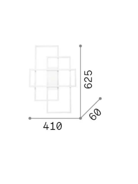 Ideal Lux Leuchte Deckenleuchte 62.5cm LED Ideal Lux Leuchte Deckenleuchte 62.5cm LED