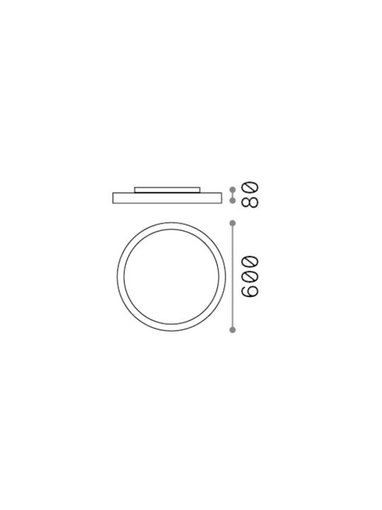 Ideal Lux Deckenleuchte LED Ideal Lux Deckenleuchte LED