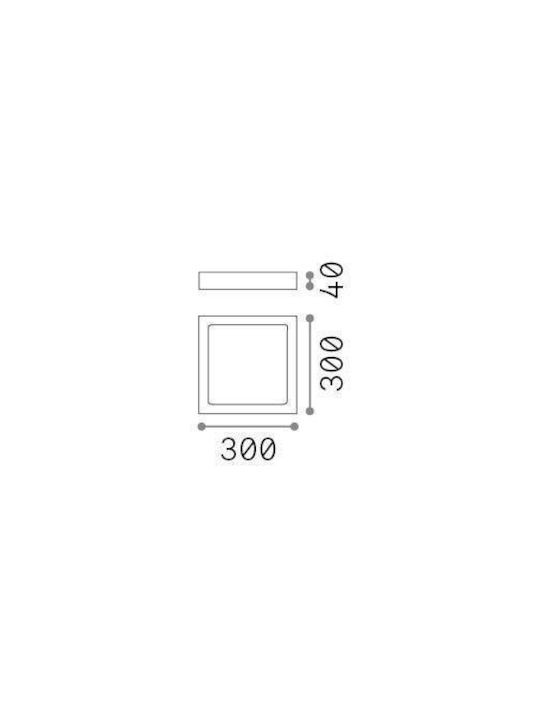 Ideal Lux Ceiling Light 30cm LED Ideal Lux Ceiling Light 30cm LED