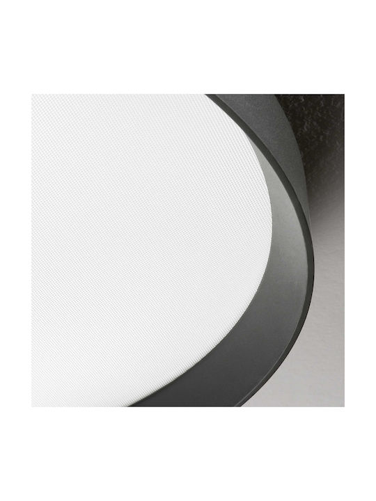 Ideal Lux Ceiling Mount Light Black with Integrated LED