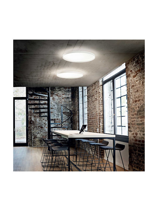 Ideal Lux Fly Pl Plafonieră de Tavan Albă cu LED Integrat