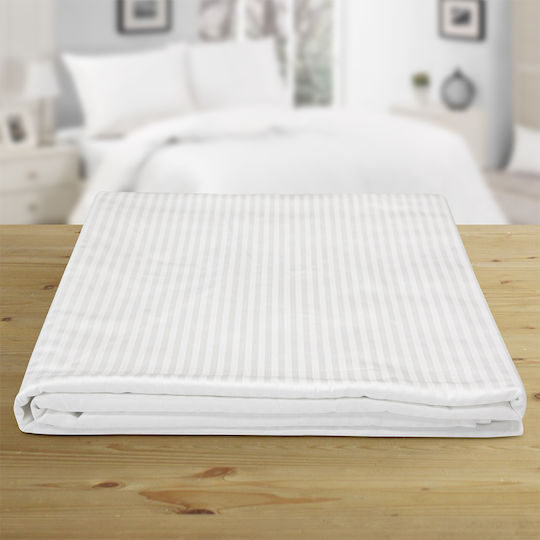 Lino Home Hotel Sheet White King Size 280x280cm 100% Cotton 1pcs