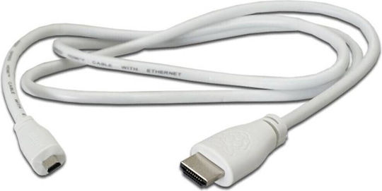 Raspberry Pi HDMI 2.0 Cable HDMI male - HDMI male 1m White (CPRP010-W)