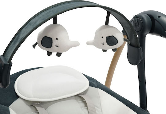 Bo Jungle Electric Relax pentru Bebeluși Leagăn Dolphy cu Muzică Dolphy Shady Grey