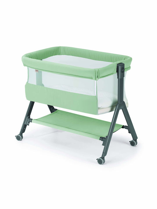 Cam Leagăn cu Saltea, Deschidere Laterală și Roți Verde