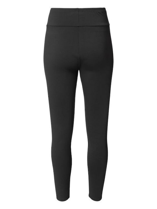 Yoga Frauen Lang Leggings mit Fleece-Futter Schwarz