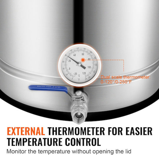 Vevor Boiler de gătit Încălzire directă cu capacitate 60.56lt