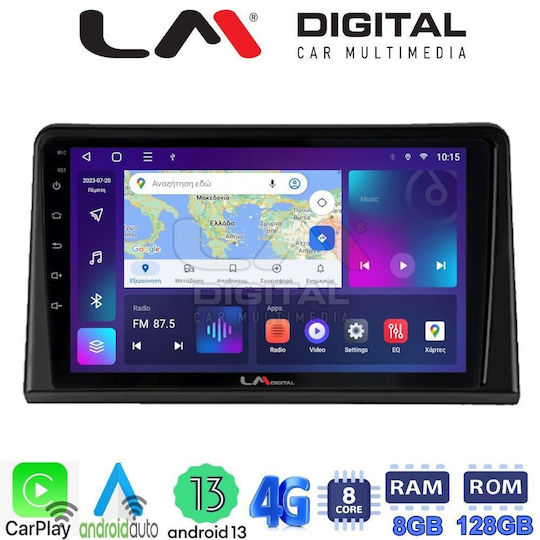 LM Digital Car Audio System for Renault Express 2023 > (Bluetooth/USB/WiFi/GPS/Apple-Carplay/Android-Auto)