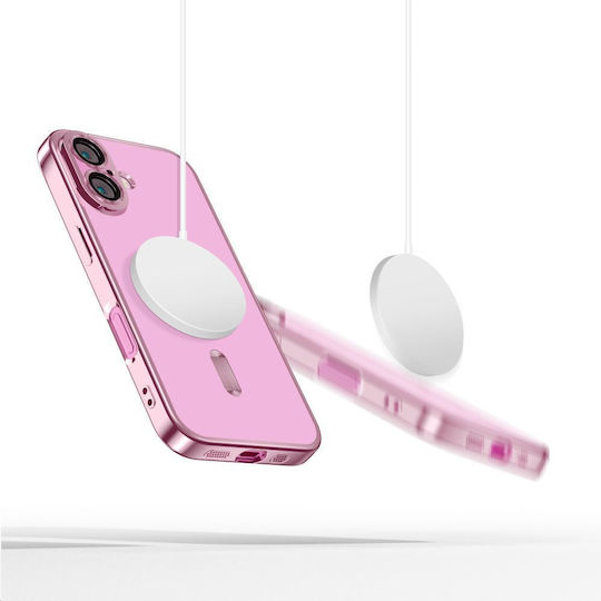 Tech-Protect Magflex Back Cover Plastic / Silicone Pink (iPhone 16)