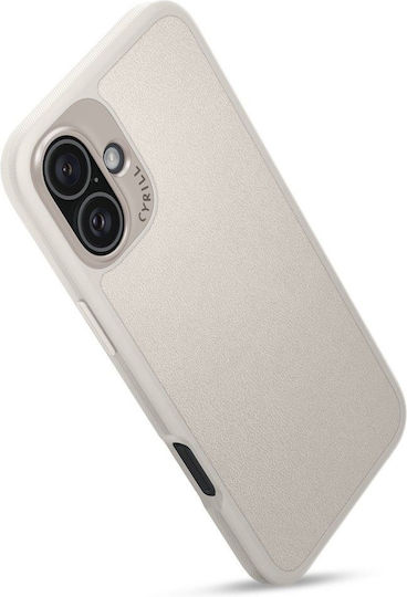 Spigen Cyrill Kajuk MagSafe Back Cover Piele artificială Bej (iPhone 16)