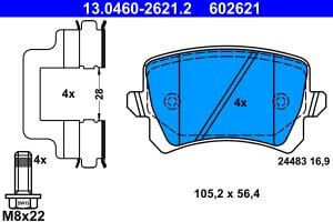 Ate Front Car Brake Disc Pad Set