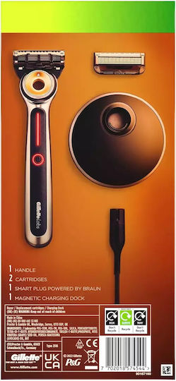Gillette Labs Heated Razor Starter Kit Electric Shaver Face Rechargeable