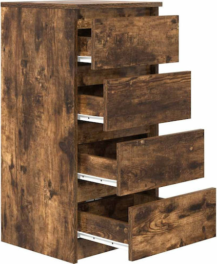 vidaXL Office Storage Drawers & Cabinets Wooden Brown 37.5x35x76cm