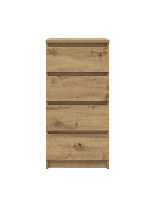 Чекмеджета Офис Дървена Кафяв 37.5x35x76см
