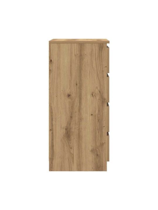 Чекмеджета Офис Дървена Кафяв 37.5x35x76см