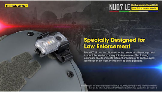 Φακός Κράνους Led Nitecore Headlamp Nu07le