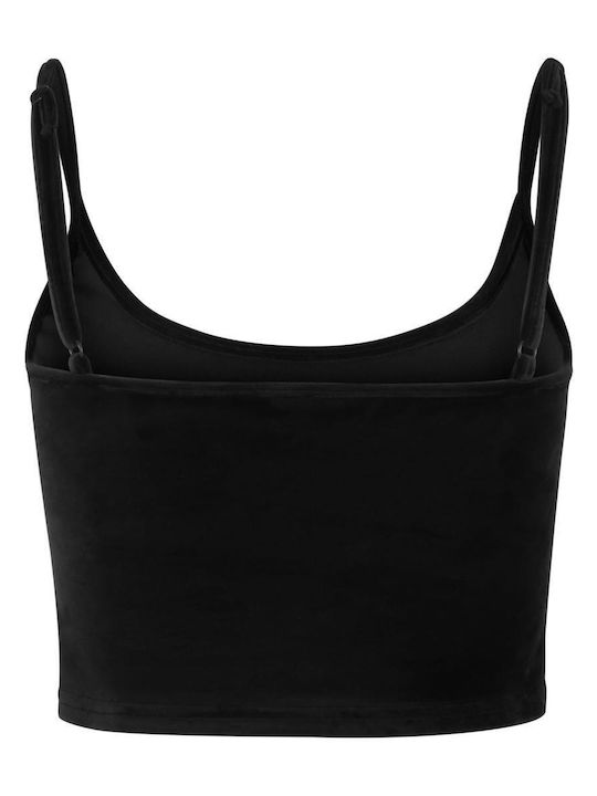Damen Bluse Samt Black