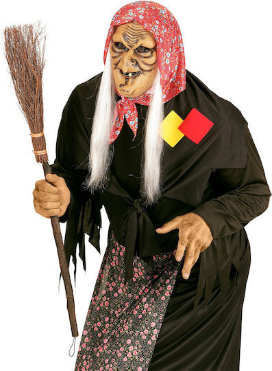 Carnival Broom Coffee for Halloween made of Wood 1pcs