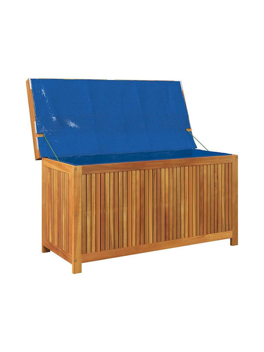 Vidaxl Outdoor Cushion Box 113x50x60.5 cm Solid Acacia Wood