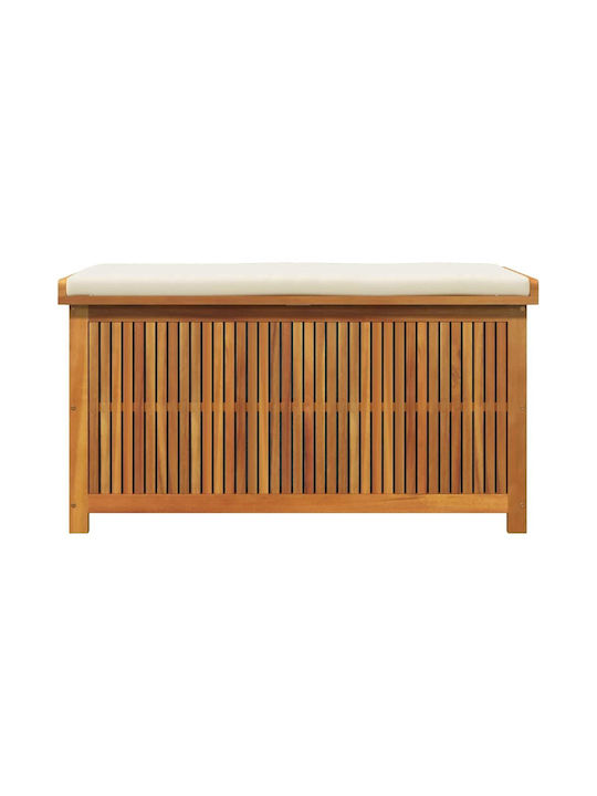 Vidaxl Outdoor Cushion Box 113x50x60.5 cm Solid Acacia Wood