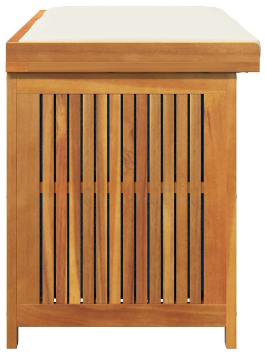 Vidaxl Outdoor Cushion Box 113x50x60.5 cm Solid Acacia Wood