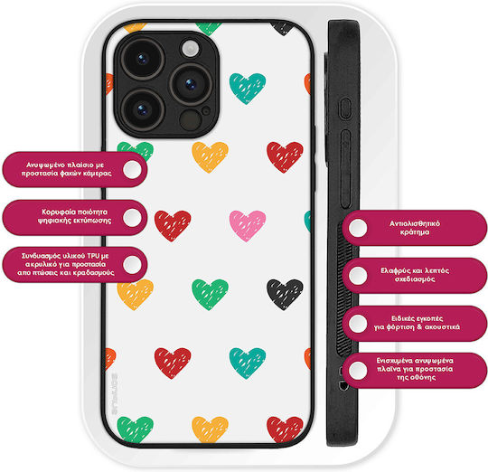 Sonique Heart Series Case for Xiaomi Poco X5 Pro 5G White 02