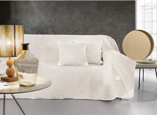 Guy Laroche Lama Ριχτάρι Τριθέσιου Καναπέ Ζακάρ 170x300εκ. Ice