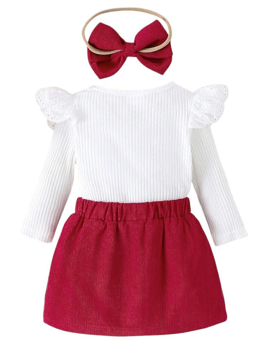 Комплект Зима 2бр Red/White