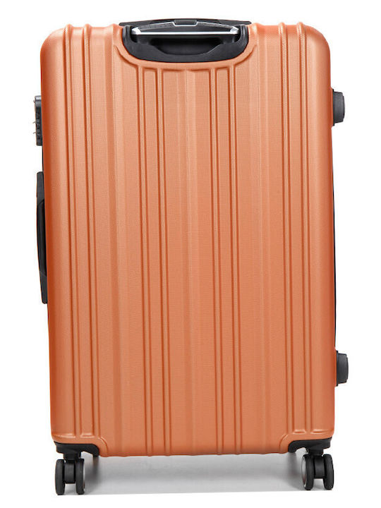WORLDLINE Kabinenreisekoffer Hartschalen Orange mit 4 Räder Höhe 55cm