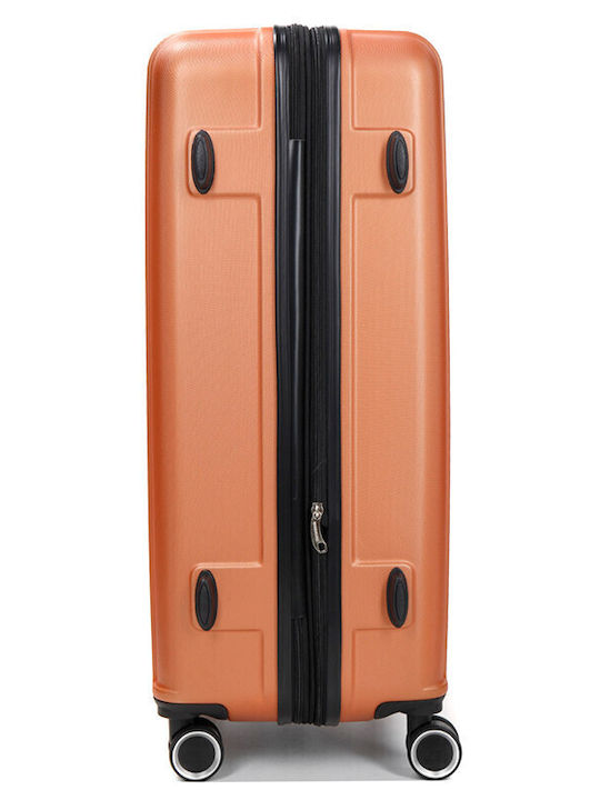 WORLDLINE Kabinenreisekoffer Hartschalen Orange mit 4 Räder Höhe 55cm