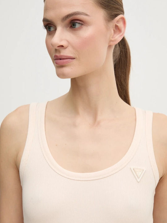 Women's Blouse Sleeveless Beige