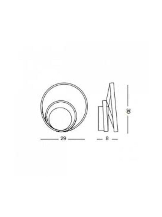 Ideal Lux Φωτιστικό Τοίχου Λευκό 30εκ. Ideal Lux Φωτιστικό Τοίχου Λευκό 30εκ.