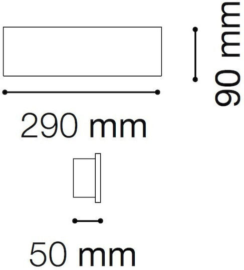 Ideal Lux Lamp Wall 29x90cm