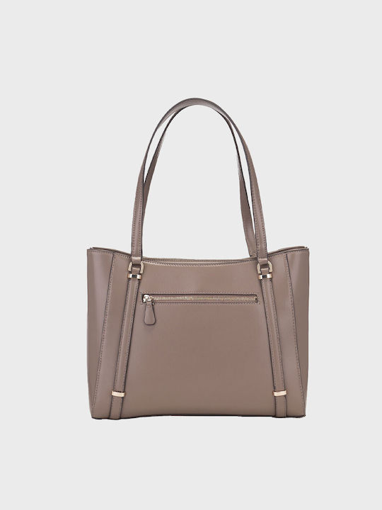 Guess Elite Women's Bag Tote Hand Dark Taupe