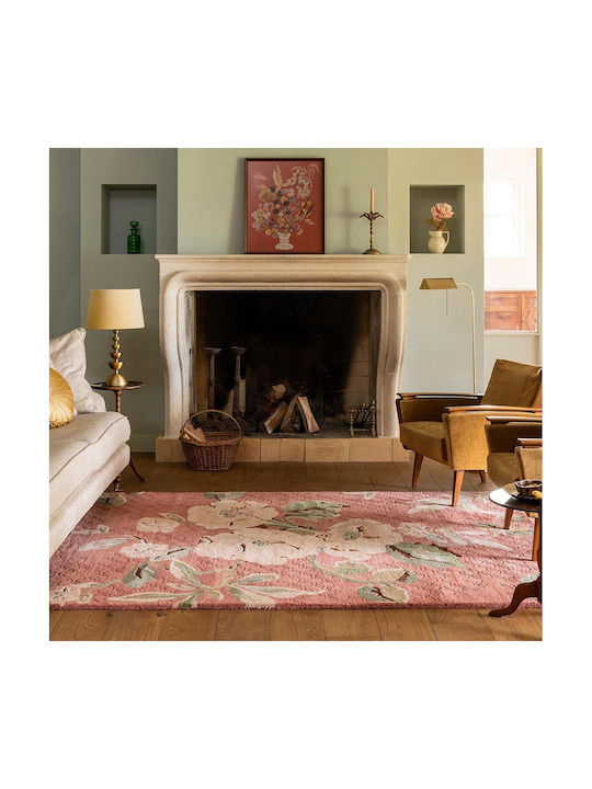 Laura Ashley Aylworth Trail Lucrat manual Covor Rectangular Portocaliu