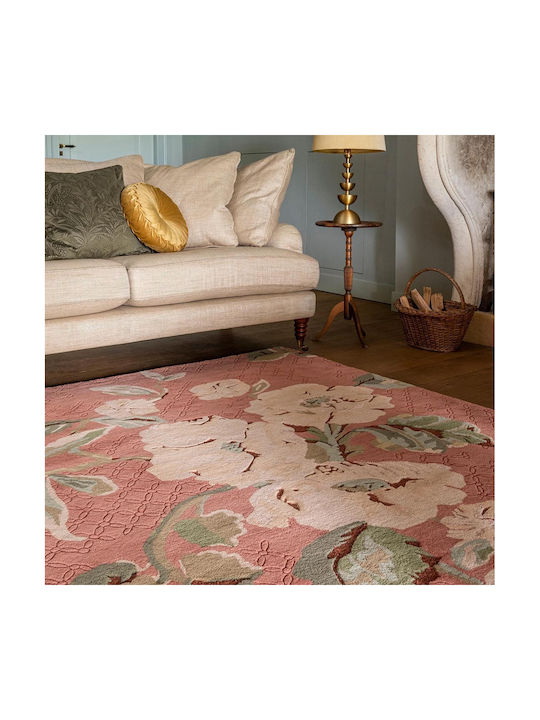 Laura Ashley Aylworth Trail Lucrat manual Covor Rectangular Portocaliu