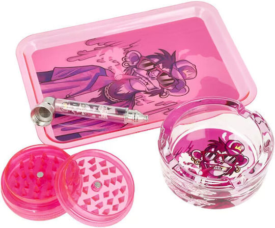 Monkey King Rolling Tray 83mm Ροζ