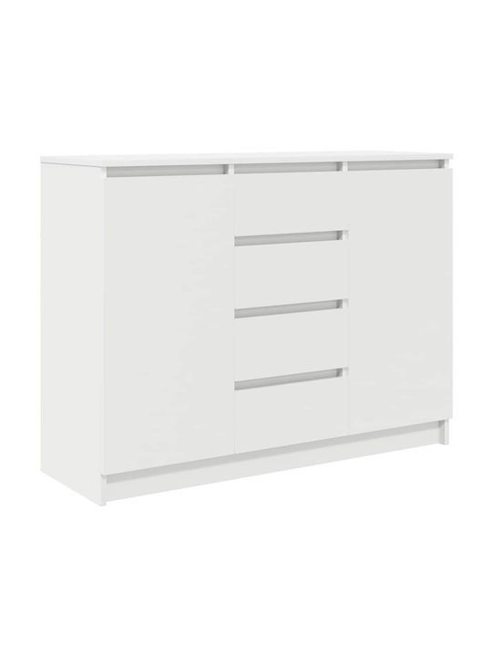 Чекмеджета Офис Дървена Бял 100.5x35x76см