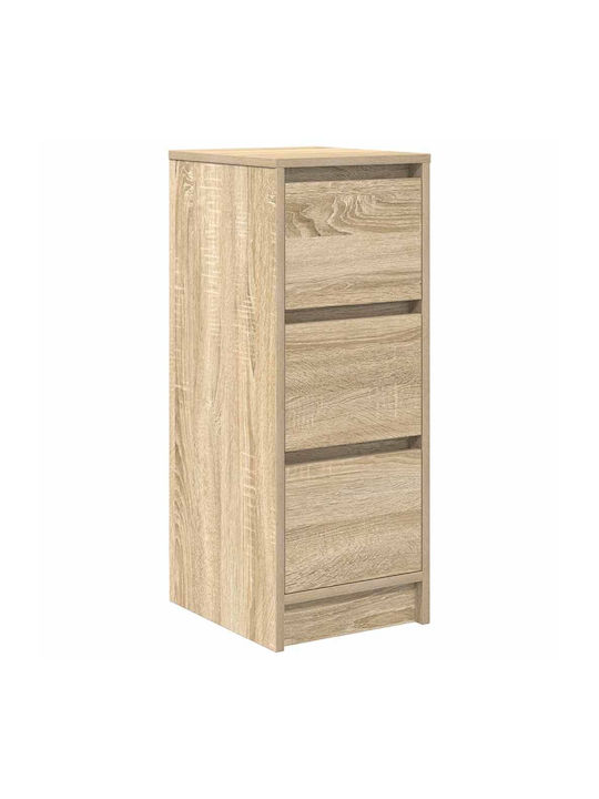 Office Storage Chipboard Cabinet Coffee L29.5xW34xH76cm