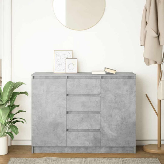 vidaXL Office Storage Drawers & Cabinets Wooden Grey 100.5x35x76cm